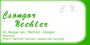 csongor mechler business card